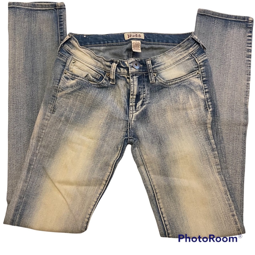 MUDD Washed Out Faded Blue Jeans Size 1